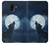 S3693 Grim White Wolf Full Moon Case For Samsung Galaxy J6 (2018)