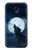 S3693 Grim White Wolf Full Moon Case For Samsung Galaxy J3 (2017) EU Version