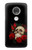 S3753 Dark Gothic Goth Skull Roses Case For Motorola Moto G7, Moto G7 Plus