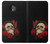 S3753 Dark Gothic Goth Skull Roses Case For Motorola Moto Z3, Z3 Play