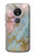 S3717 Rose Gold Blue Pastel Marble Graphic Printed Case For Motorola Moto E5 Plus