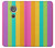 S3678 Colorful Rainbow Vertical Case For Motorola Moto G6 Play, Moto G6 Forge, Moto E5