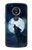S3693 Grim White Wolf Full Moon Case For Motorola Moto G6 Play, Moto G6 Forge, Moto E5