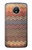 S3752 Zigzag Fabric Pattern Graphic Printed Case For Motorola Moto E4 Plus