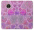S3710 Pink Love Heart Case For Motorola Moto E4