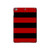 S2638 Black and Red Striped Hard Case For iPad mini 4, iPad mini 5, iPad mini 5 (2019)