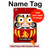 S3045 Japan Good Luck Daruma Doll Hard Case For iPad mini 4, iPad mini 5, iPad mini 5 (2019)