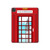 S2059 England British Telephone Box Minimalist Hard Case For iPad Pro 11 (2021,2020,2018, 3rd, 2nd, 1st)