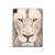 S2399 White Lion Face Hard Case For iPad Pro 11 (2021,2020,2018, 3rd, 2nd, 1st)
