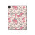 S3095 Vintage Rose Pattern Hard Case For iPad Pro 11 (2021,2020,2018, 3rd, 2nd, 1st)