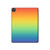 S3698 LGBT Gradient Pride Flag Hard Case For iPad Pro 11 (2021,2020,2018, 3rd, 2nd, 1st)