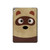S2825 Cute Cartoon Raccoon Hard Case For iPad 9.7 (2017,2018), iPad 6, iPad 5