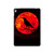 S3328 Crow Red Moon Hard Case For iPad 9.7 (2017,2018), iPad 6, iPad 5