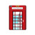 S2059 England British Telephone Box Minimalist Hard Case For iPad Pro 10.5, iPad Air (2019, 3rd)