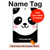 S2662 Cute Panda Cartoon Hard Case For iPad Pro 10.5, iPad Air (2019, 3rd)