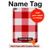 S3535 Red Gingham Hard Case For iPad Pro 10.5, iPad Air (2019, 3rd)