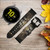 CA0055 Lion Leather & Silicone Smart Watch Band Strap For Samsung Galaxy Watch, Gear, Active