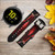 CA0159 Boxing Glove Leather & Silicone Smart Watch Band Strap For Samsung Galaxy Watch, Gear, Active
