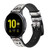 CA0175 Snowy Owl White Owl Leather & Silicone Smart Watch Band Strap For Samsung Galaxy Watch, Gear, Active