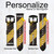 CA0250 Yellow and Black Line Hazard Striped Leather & Silicone Smart Watch Band Strap For Samsung Galaxy Watch, Gear, Active