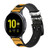 CA0269 Funny Monkey with Headphone Pop Music Leather & Silicone Smart Watch Band Strap For Samsung Galaxy Watch, Gear, Active