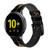 CA0271 Gold Leaf Buddhist Om Symbol Leather & Silicone Smart Watch Band Strap For Samsung Galaxy Watch, Gear, Active