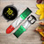 CA0272 Italy Flag Leather & Silicone Smart Watch Band Strap For Samsung Galaxy Watch, Gear, Active