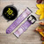 CA0409 Amethyst Crystals Graphic Printed Leather & Silicone Smart Watch Band Strap For Samsung Galaxy Watch, Gear, Active
