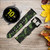 CA0482 Green Snake Skin Graphic Printed Leather & Silicone Smart Watch Band Strap For Samsung Galaxy Watch, Gear, Active