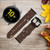 CA0503 Chocolate Ice Cream Bar Leather & Silicone Smart Watch Band Strap For Samsung Galaxy Watch, Gear, Active