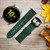 CA0606 Math Formula Greenboard Leather & Silicone Smart Watch Band Strap For Samsung Galaxy Watch, Gear, Active