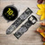 CA0635 Batik Flower Pattern Leather & Silicone Smart Watch Band Strap For Samsung Galaxy Watch, Gear, Active