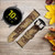 CA0684 Native American Leather & Silicone Smart Watch Band Strap For Samsung Galaxy Watch, Gear, Active