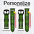 CA0289 Tartan Green Pattern Leather & Silicone Smart Watch Band Strap For Garmin Smartwatch
