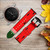 CA0304 Watermelon Leather & Silicone Smart Watch Band Strap For Garmin Smartwatch