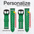 CA0413 Green Fish Scale Pattern Graphic Leather & Silicone Smart Watch Band Strap For Garmin Smartwatch