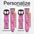 CA0485 Paris Pink Leather & Silicone Smart Watch Band Strap For Garmin Smartwatch