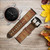 CA0487 Holy Bible 1611 King James Version Leather & Silicone Smart Watch Band Strap For Garmin Smartwatch