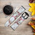 CA0507 Bloody Marble Leather & Silicone Smart Watch Band Strap For Garmin Smartwatch