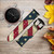 CA0655 US National Flag Leather & Silicone Smart Watch Band Strap For Garmin Smartwatch
