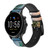 CA0140 Claude Monet Woman with a Parasol Leather & Silicone Smart Watch Band Strap For Fossil Smartwatch