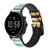 CA0152 Starfish on the Beach Leather & Silicone Smart Watch Band Strap For Fossil Smartwatch