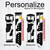 CA0229 Seamless Cow Pattern Leather & Silicone Smart Watch Band Strap For Fossil Smartwatch