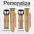 CA0259 Bamboo Graphic Printed Leather & Silicone Smart Watch Band Strap For Fossil Smartwatch