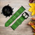 CA0267 Football Soccer Field Leather & Silicone Smart Watch Band Strap For Fossil Smartwatch
