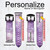CA0409 Amethyst Crystals Graphic Printed Leather & Silicone Smart Watch Band Strap For Fossil Smartwatch