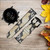 CA0412 Snake Skin Texture Graphic Printed Leather & Silicone Smart Watch Band Strap For Fossil Smartwatch