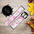 CA0548 Pink Sweet Flower Flora Leather & Silicone Smart Watch Band Strap For Fossil Smartwatch