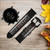 CA0630 Analog Radio Tuning Leather & Silicone Smart Watch Band Strap For Fossil Smartwatch