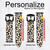 CA0681 Fashionable Leopard Seamless Pattern Leather & Silicone Smart Watch Band Strap For Fossil Smartwatch